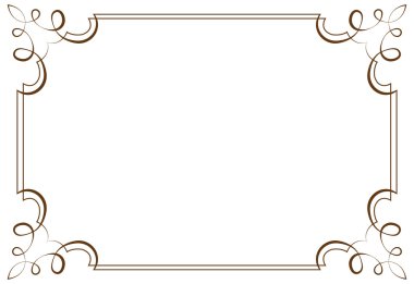 vektör yatay çerçeve. Tasarım öğesi