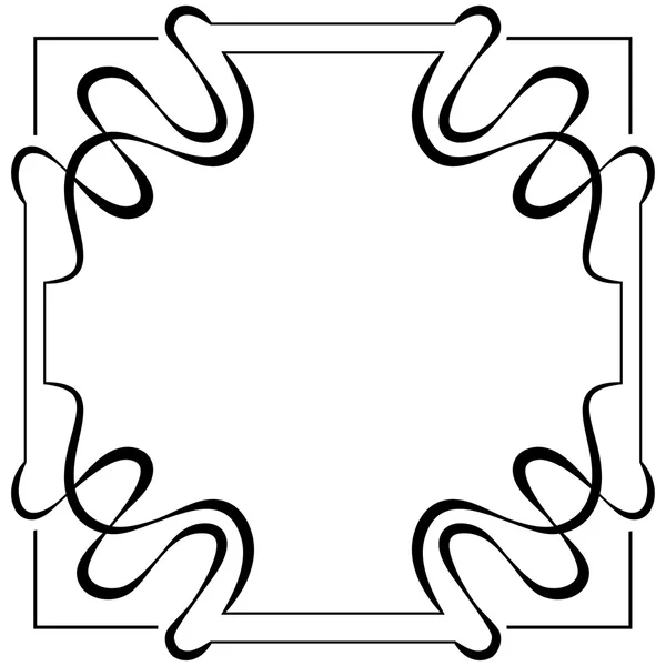 Cadre carré vectoriel. Élément de conception — Image vectorielle
