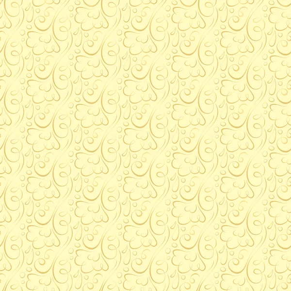 Patrón floral vectorial sobre fondo beige . — Vector de stock