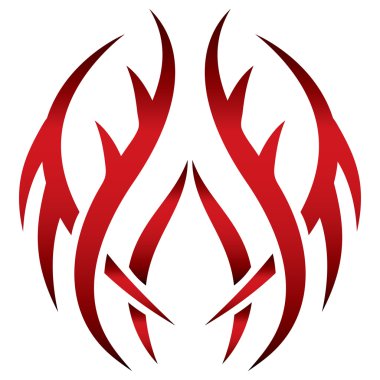 Vektör kabile. Kırmızı desen