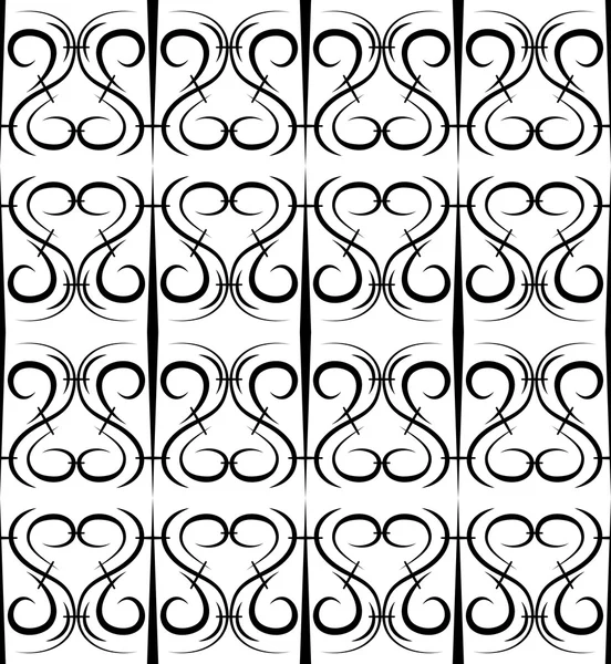 Seamless pattern in the form of forged lattice — Stock Vector