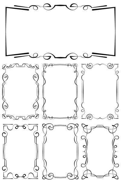 Set vettoriale di bella cornice — Vettoriale Stock