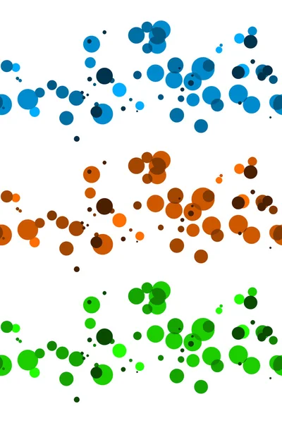 Vektorové kruhy. Bezešvé hranice splattered barvy — Stockový vektor