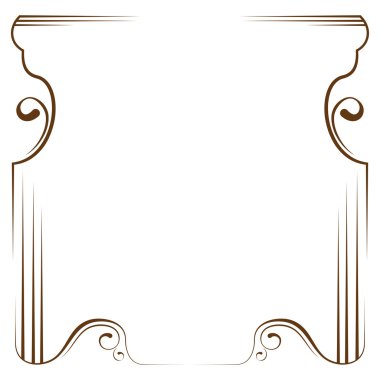 Beyaz bir arka plan karede vektör