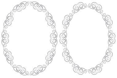 Ajur vektör çerçeve ayarla