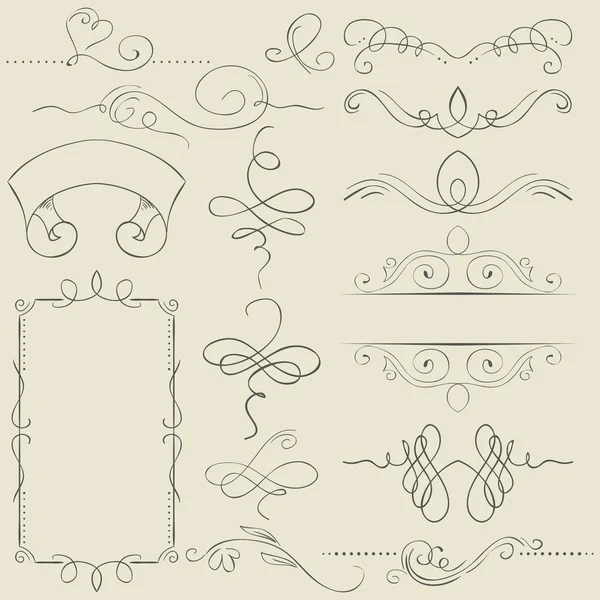 ayarlayın. Çerçeveleri ve borders. El çizimi