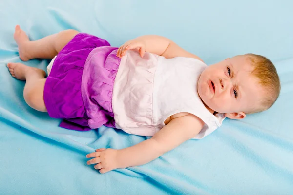 Baby girl crying — Stock Photo, Image