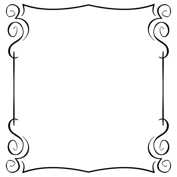 vektör çerçeve beyaz arka plan üzerinde. El çizimi