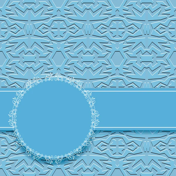 Vektorové wallpaper s kruhy rám — Stockový vektor