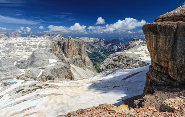 Dolomiti - Mezdi Valley from Piz Boe — стоковое фото