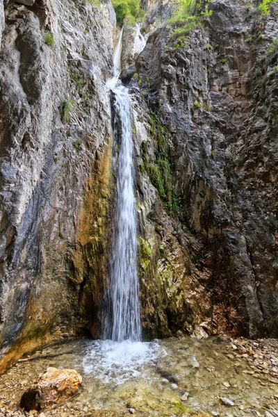 Giovannelli Gorge - lower waterfall — Stock Photo, Image