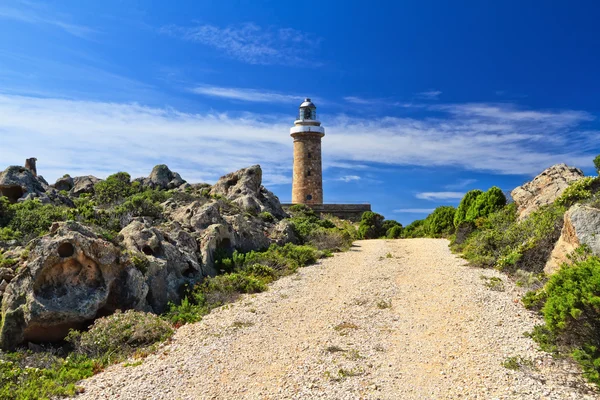 Camino al faro — Foto de Stock