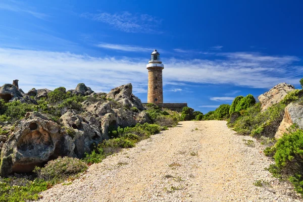 Road to lighthouse Royalty Free Stock Images