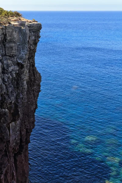 Mezzaluna cliff in San Pietro isle Royalty Free Stock Images