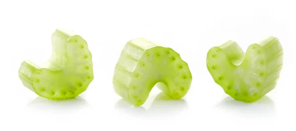 Green celery stick pieces — Stock Photo, Image