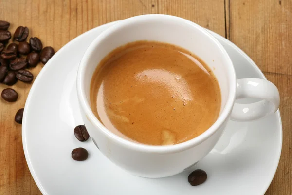 Cup of fresh coffee espresso Stock Image