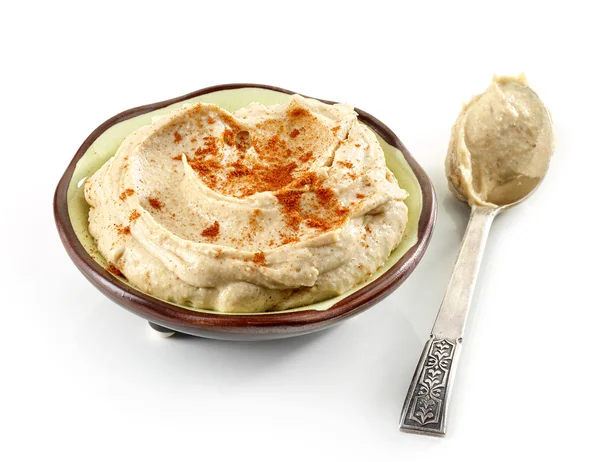 Hummus tál — Stock Fotó