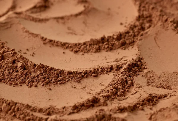 Cocoa Powder Texture Selective Focus — Stock Photo, Image