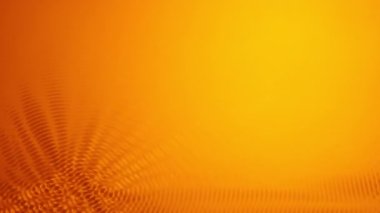 Turuncu renkli su yüzeyindeki ses dalgaları titreşimi. soyut su arkaplanı