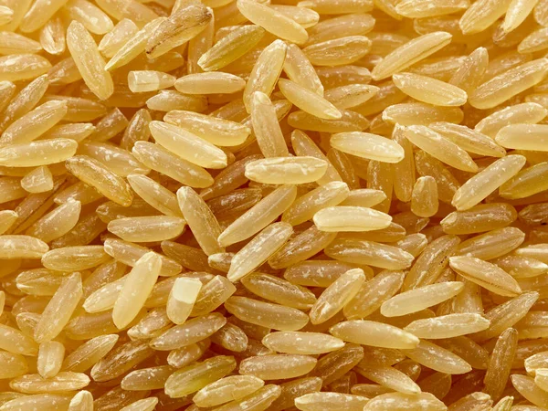 Fundo Arroz Marrom Macro Vista Superior — Fotografia de Stock