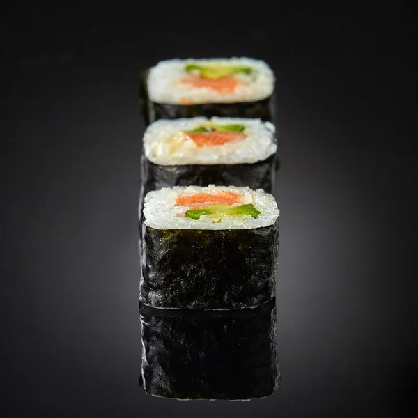 Sushi with salmon and avocado — Stock Photo, Image