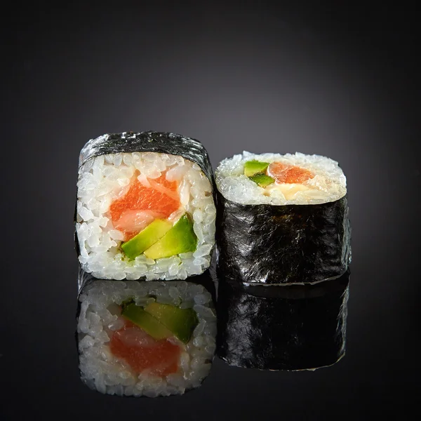 Sushi with salmon and avocado — Stock Photo, Image