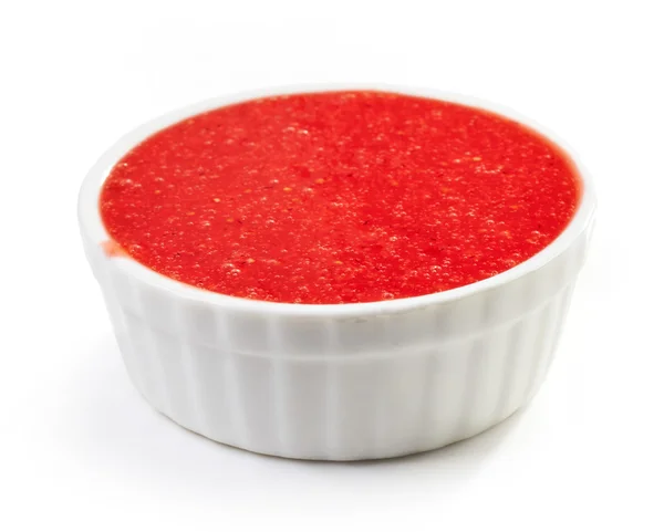 Bol de sauce aux fraises — Photo