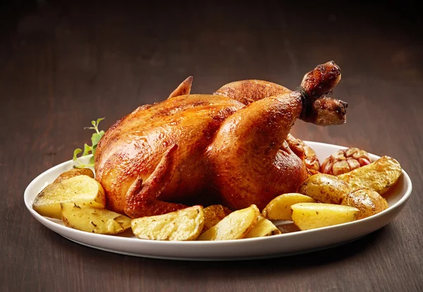 Roasted chicken — Stock Photo, Image