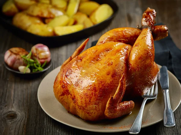 Roasted chicken — Stock Photo, Image