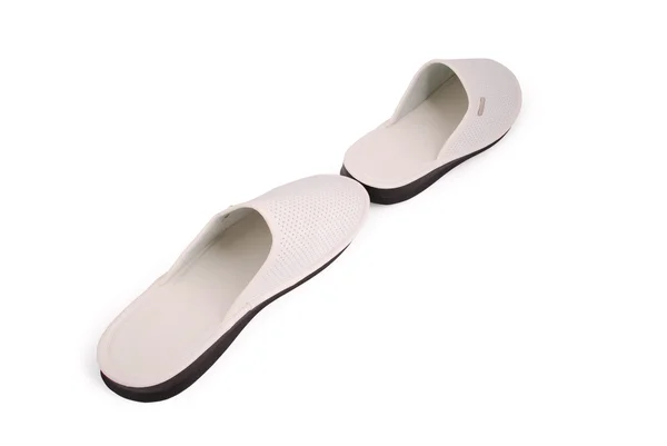 Men white slipper — Stock Photo, Image