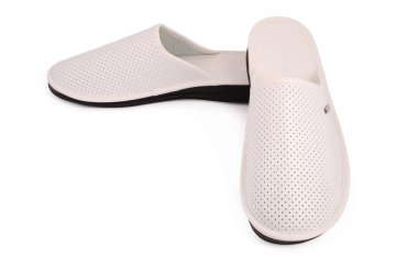 Erkekler beyaz terlik