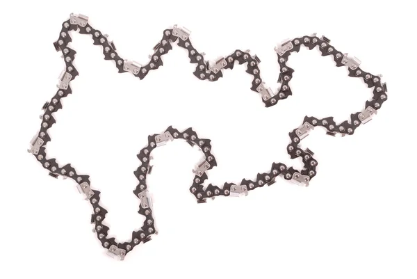 Modèle de tronçonneuse à chaîne métallique — Photo