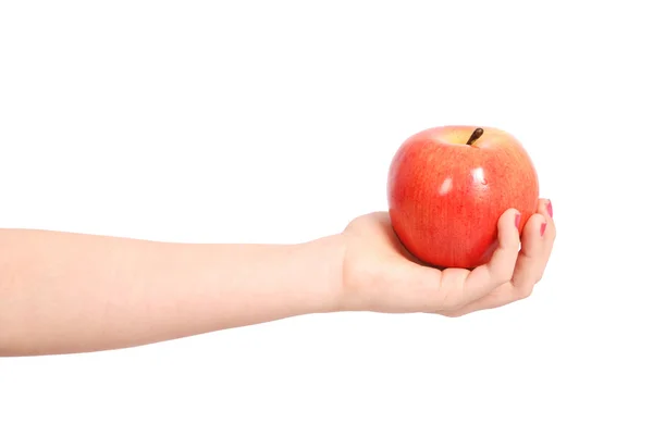Bir Kırmızı elma — Stok fotoğraf