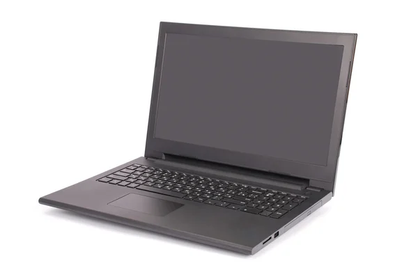 Black laptop clipping path — Stock Photo, Image