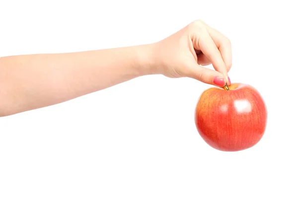 Один червоний apple — стокове фото