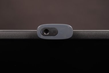 Yumuşak gölge siyah zemin üzerine izole örümcek ağı fotoğraf makinesi