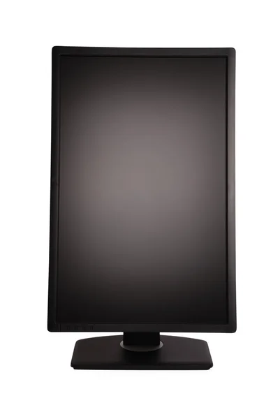 Czarny Pc monitor (ścieżki przycinającej) — Zdjęcie stockowe