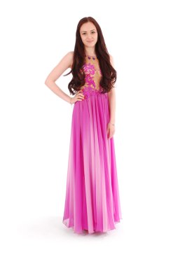 Gece elbiseli genç kız