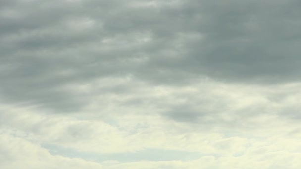 Timpul Scurge Nori Cumulus Întunecați Care Retrag Distanță — Videoclip de stoc