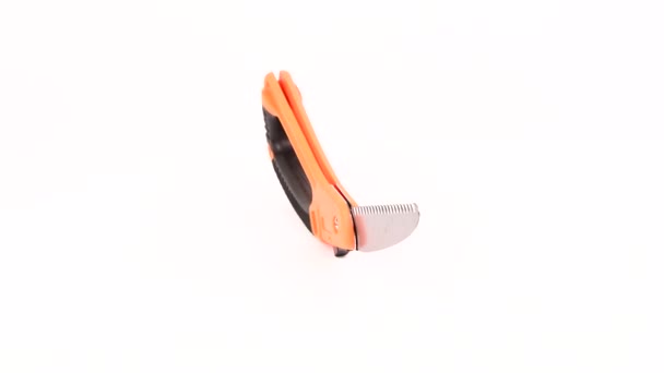 Small Fold Hand Saw Tree Pruning Folding Saw Work Tool — Stockvideo