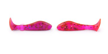 Fishing bait, silicone fish (Clipping path) clipart