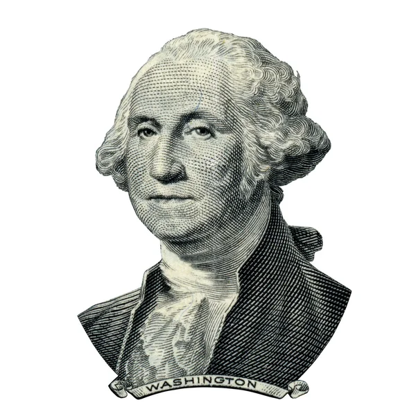 De Voorzitter washington george portret (uitknippad) — Stockfoto