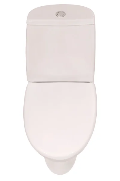 Tazón de inodoro blanco (camino de recorte ) — Foto de Stock