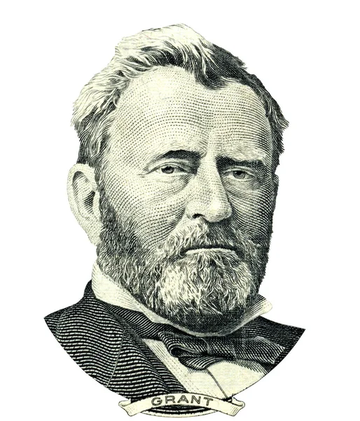 Ritaglio ritratto di Ulysses S. Grant (percorso di ritaglio ) — Foto Stock
