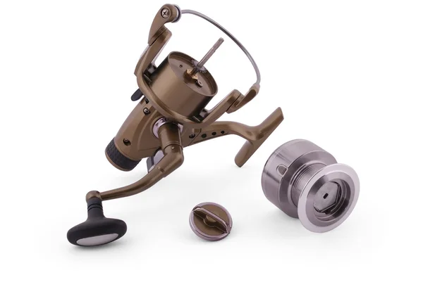 Fishing reel (Clipping path) — Stock Photo, Image