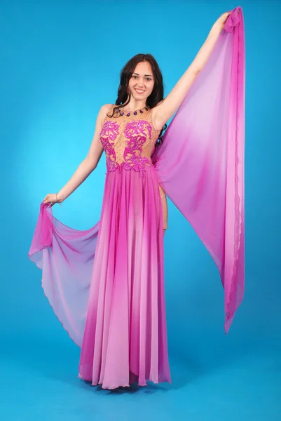 Young girl in evening dress — Stock Photo, Image