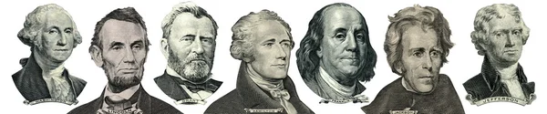 President portraits from money — Stock Photo, Image