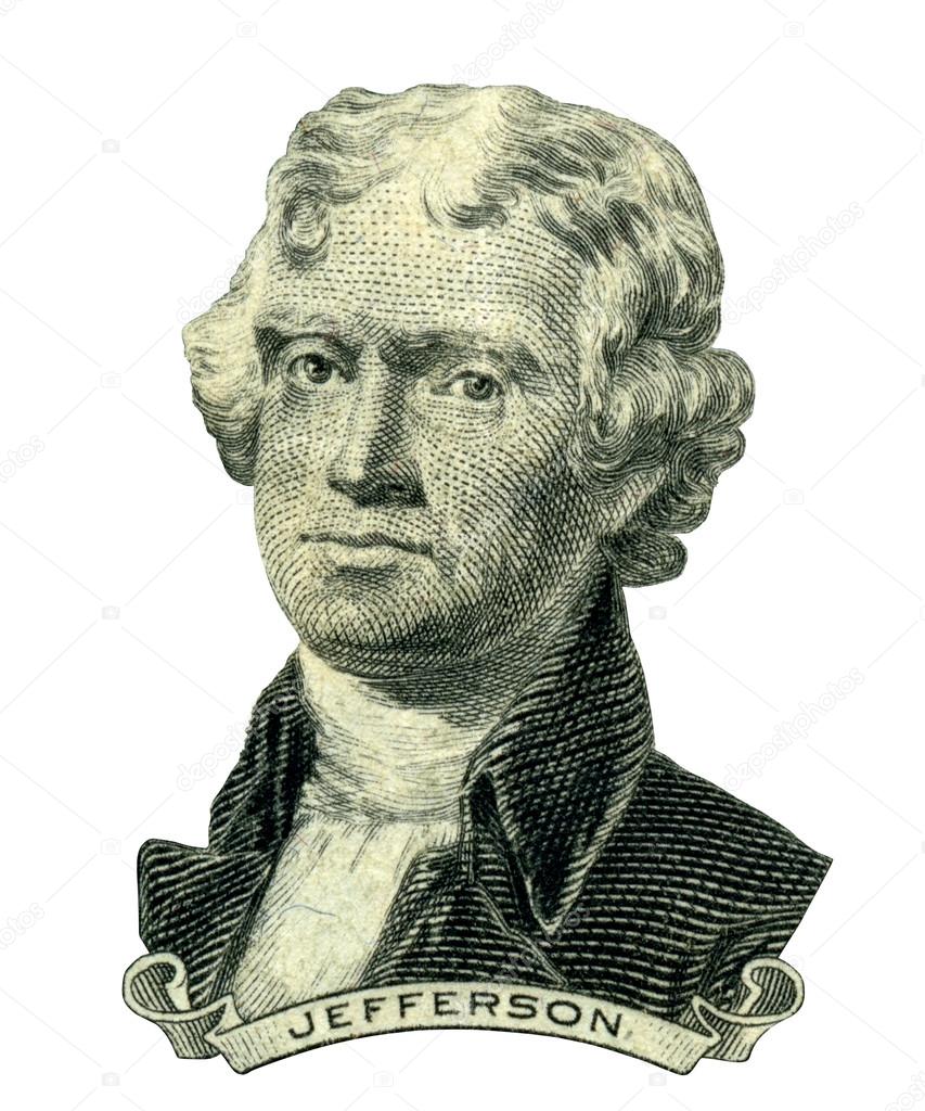 President Thomas Jefferson portrait (Clipping path) 