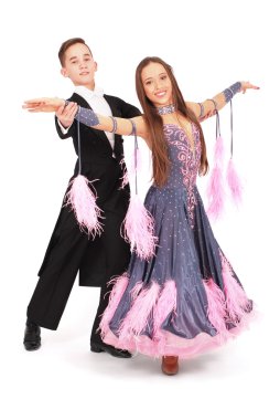 erkek ve kız balo salonu dans dans