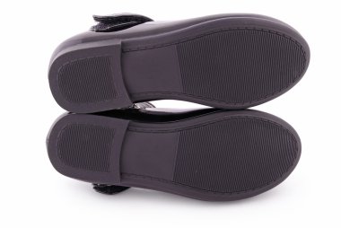 Güzel siyah ayakkabılar için kids (kırpma yolu)